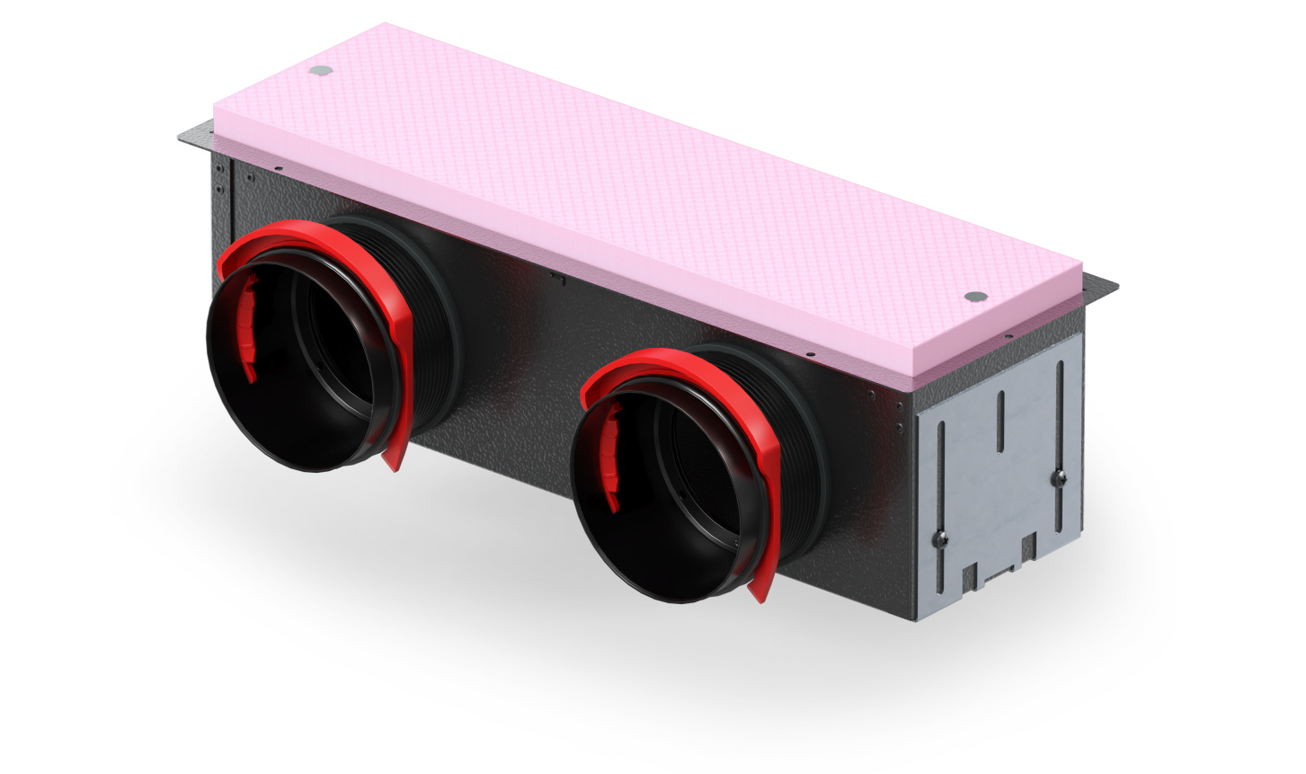 Kryt vývodu vzduchu s připojením Zehnder RapidLock Zehnder CLD-P/CLD-WC je dostupný také s moderním způsobem připojení Zehnder RapidLock.