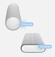 Větrací potrubí Zehnder - kulaté i ploché Větrací potrubí s hladkým vnitřním povrchem Clinside.