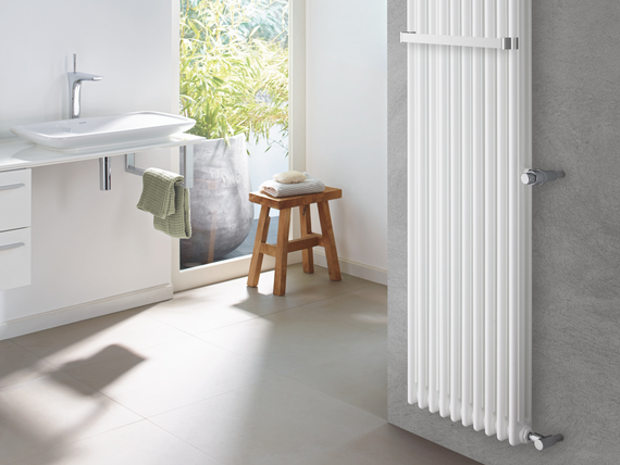 Zehnder Charleston Bar Rendering Zehnder Charleston Bar Decorative radiator Side view