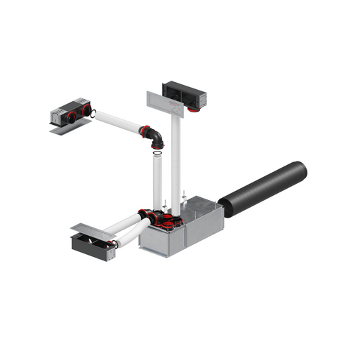 Zehnder_CSY_RapidLock_System_Cutout_persp System, Comfo Well, Mounting Plate, Rapid Lock, Tube, CLD Grill, bend with rapid lock,