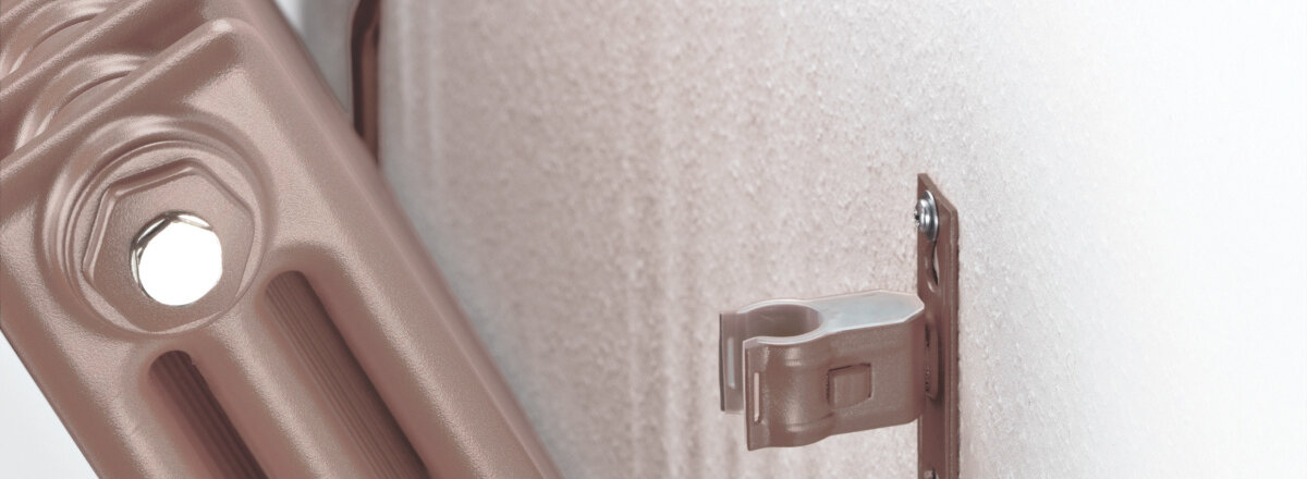 Zehnder Charleston s upínací sadou EasyFix Zehnder Charleston - upevňovací systém EasyFix umožňuje snadnou montáž