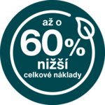 Nízké celkové náklady - úspora až 60%