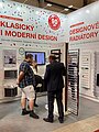 Výběr designových radiátorů na výstavní expozici Zehnder