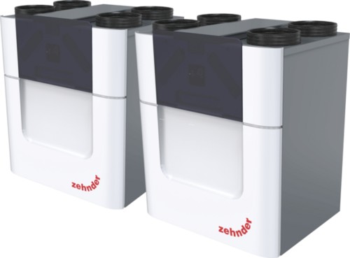 Snadná montáž, flexibilní návrh systému a jednoduchá údržba Větrací jednotka Zehnder ComfoAir Q - postranní pohled